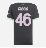 milan third 202425 woman jersey – 46 matteo gabbia Collection – Official AC Milan Kits Collection - Official AC Milan Kits