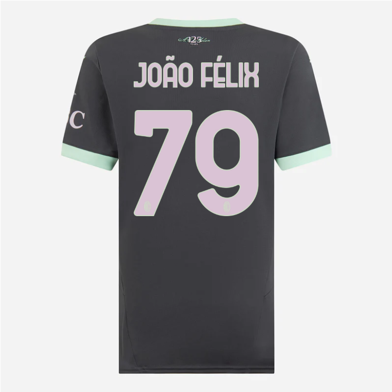 milan third 202425 woman jersey – 79 joão félix Collection – Official AC Milan Kits Collection - Official AC Milan Kits