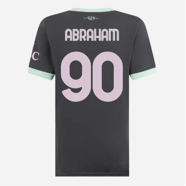 milan third 202425 woman jersey – 90 tammy abraham Collection – Official AC Milan Kits Collection - Official AC Milan Kits