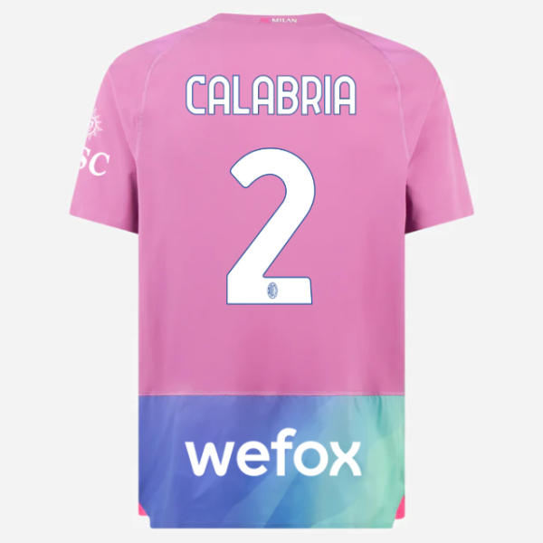 milan third authentic 202324 jersey – 2 davide calabria Collection – Official AC Milan Kits Collection - Official AC Milan Kits