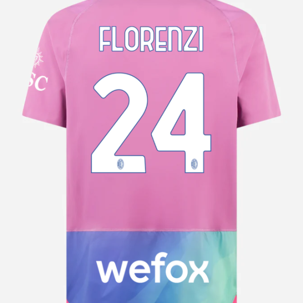 milan third authentic 202324 jersey – 24 alessandro florenzi Collection – Official AC Milan Kits Collection - Official AC Milan Kits