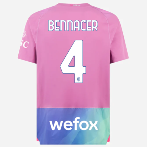 milan third authentic 202324 jersey – 4 ismaël bennacer Collection – Official AC Milan Kits Collection - Official AC Milan Kits