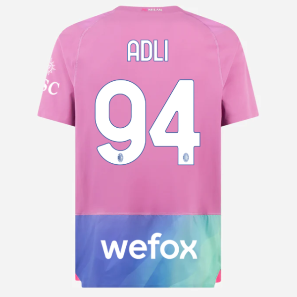 milan third authentic 202324 jersey – 94 yacine adli Collection – Official AC Milan Kits Collection - Official AC Milan Kits