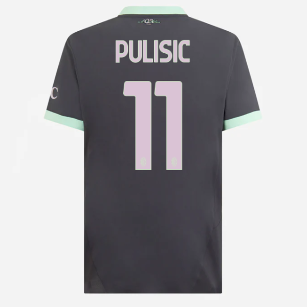 milan third authentic 202425 jersey – 11 christian pulisic Collection – Official AC Milan Kits Collection - Official AC Milan Kits