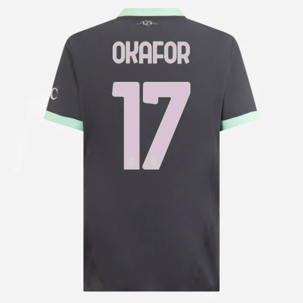 milan third authentic 202425 jersey – 17 noah okafor Collection – Official AC Milan Kits Collection - Official AC Milan Kits