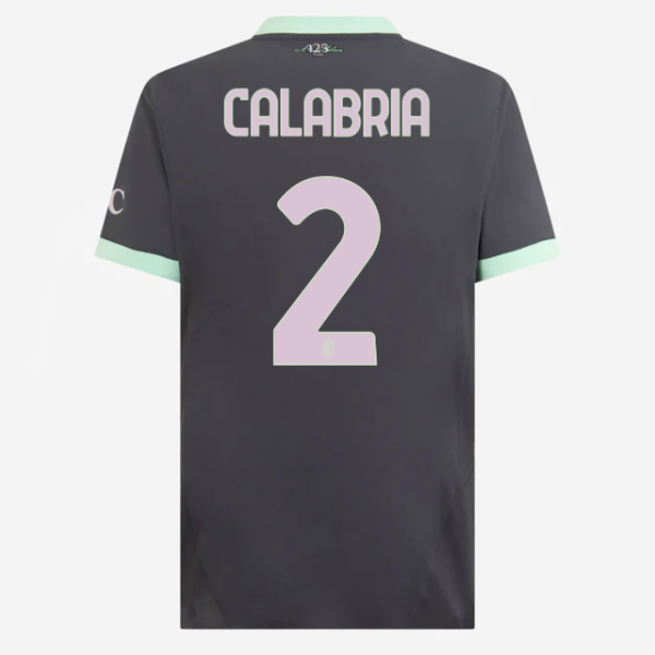 milan third authentic 202425 jersey – 2 davide calabria Collection – Official AC Milan Kits Collection - Official AC Milan Kits