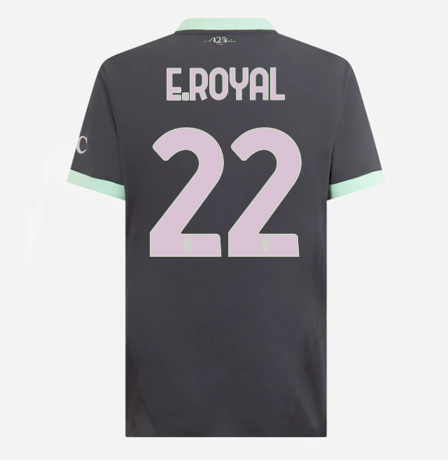 milan third authentic 202425 jersey – 22 emerson royal Collection – Official AC Milan Kits Collection - Official AC Milan Kits