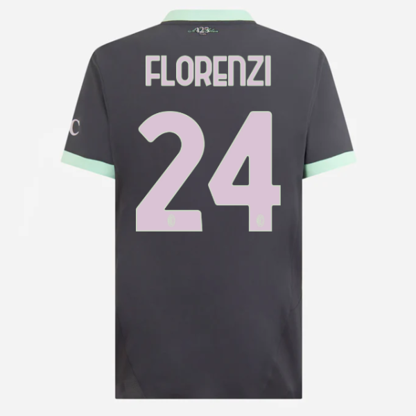 milan third authentic 202425 jersey – 24 alessandro florenzi Collection – Official AC Milan Kits Collection - Official AC Milan Kits