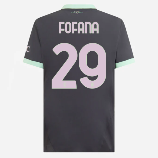 milan third authentic 202425 jersey – 29 youssouf fofana Collection – Official AC Milan Kits Collection - Official AC Milan Kits