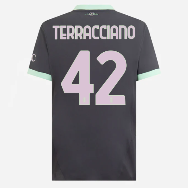 milan third authentic 202425 jersey – 42 filippo terracciano Collection – Official AC Milan Kits Collection - Official AC Milan Kits