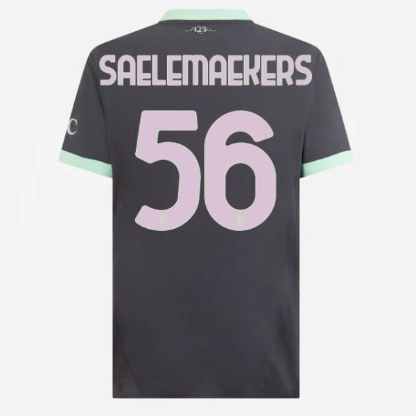 milan third authentic 202425 jersey – 56 alexis saelemaekers Collection – Official AC Milan Kits Collection - Official AC Milan Kits