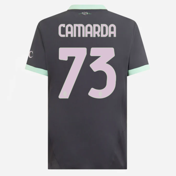 milan third authentic 202425 jersey – 73 francesco camarda Collection – Official AC Milan Kits Collection - Official AC Milan Kits