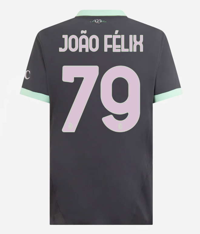 milan third authentic 202425 jersey – 79 joão félix Collection – Official AC Milan Kits Collection - Official AC Milan Kits