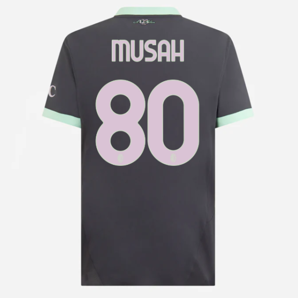 milan third authentic 202425 jersey – 80 yunus musah Collection – Official AC Milan Kits Collection - Official AC Milan Kits