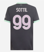 milan third authentic 202425 jersey – 99 riccardo sottil Collection – Official AC Milan Kits Collection - Official AC Milan Kits