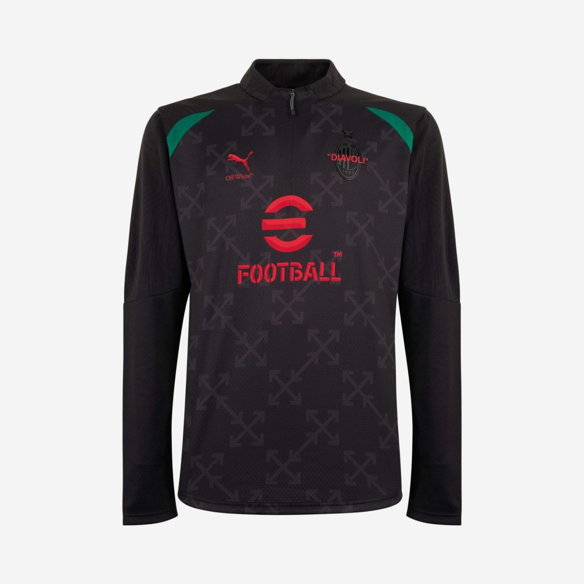 pre-match 14 zip top puma x ac milan x off-white 202425 Collection – Official AC Milan Kits Collection - Official AC Milan Kits