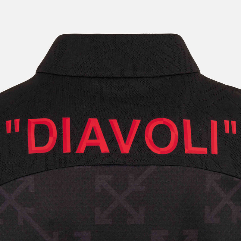 pre-match 14 zip top puma x ac milan x off-white 202425 with custom printing Collection – Official AC Milan Kits Collection - Official AC Milan Kits