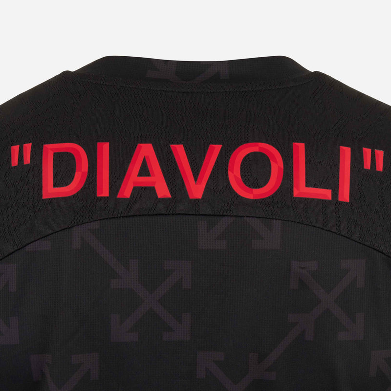 pre-match t-shirt puma x ac milan x off-white 202425 with custom printing Collection – Official AC Milan Kits Collection - Official AC Milan Kits