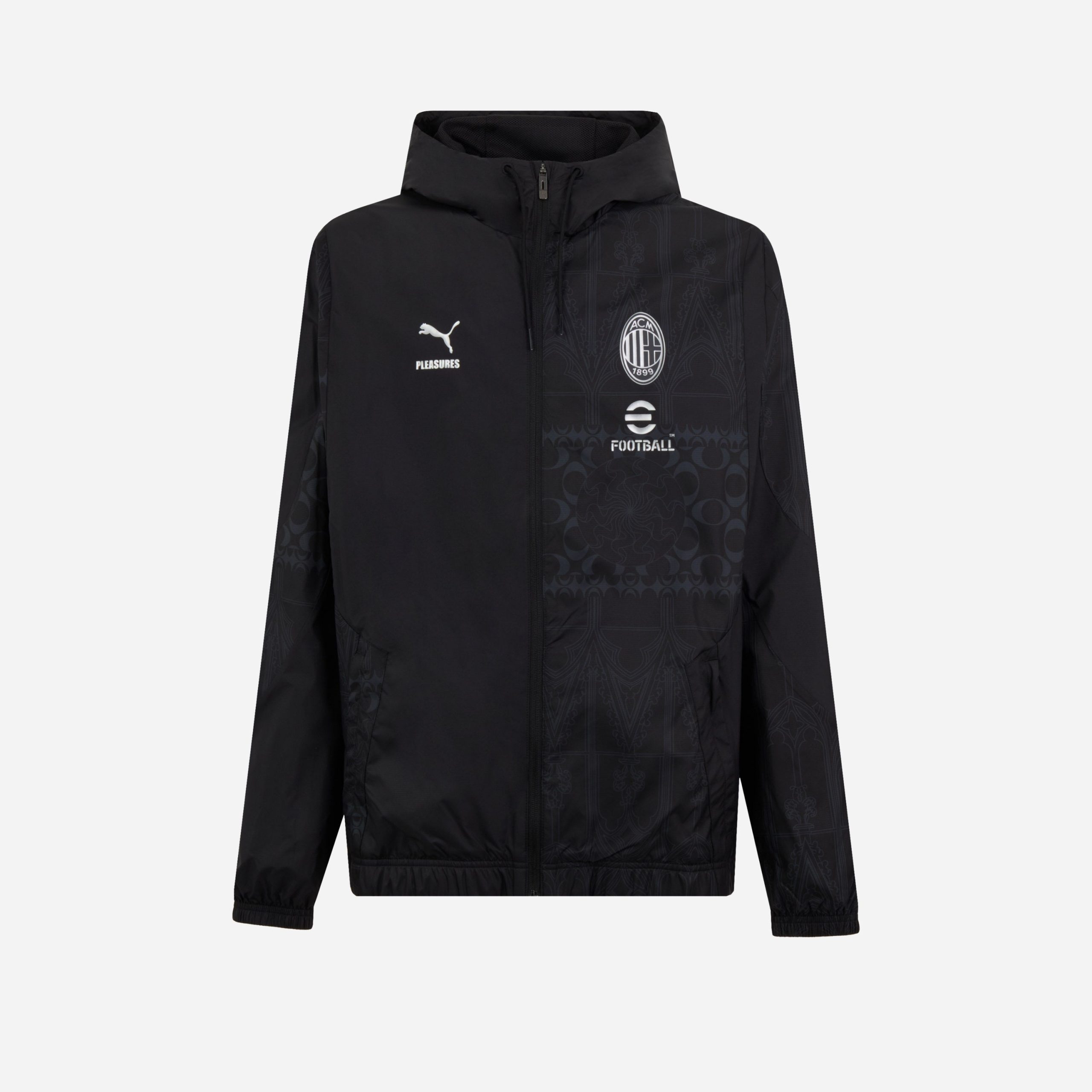 prematch jacket with zipper ac milan x pleasures 202324 Collection – Official AC Milan Kits Collection - Official AC Milan Kits