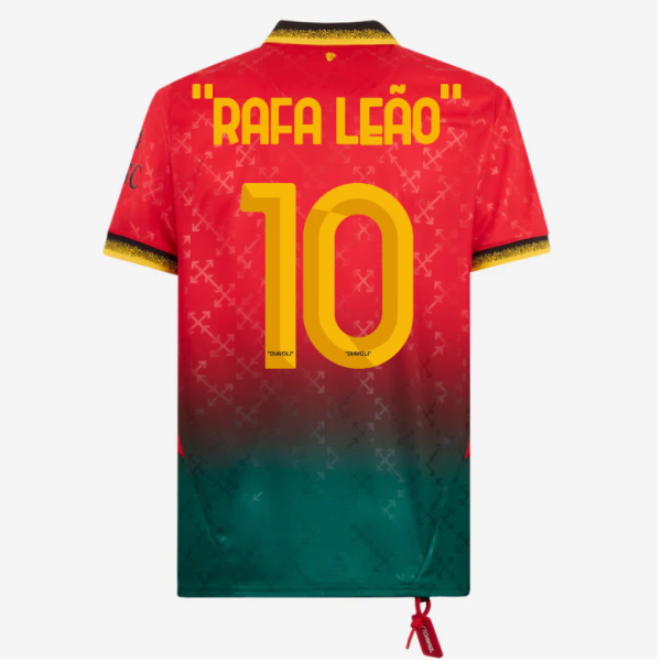 red jersey puma x ac milan x off-white 202425 – 10 rafael leão Collection – Official AC Milan Kits Collection - Official AC Milan Kits