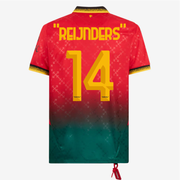 red jersey puma x ac milan x off-white 202425 – 14 tijjani reijnders Collection – Official AC Milan Kits Collection - Official AC Milan Kits