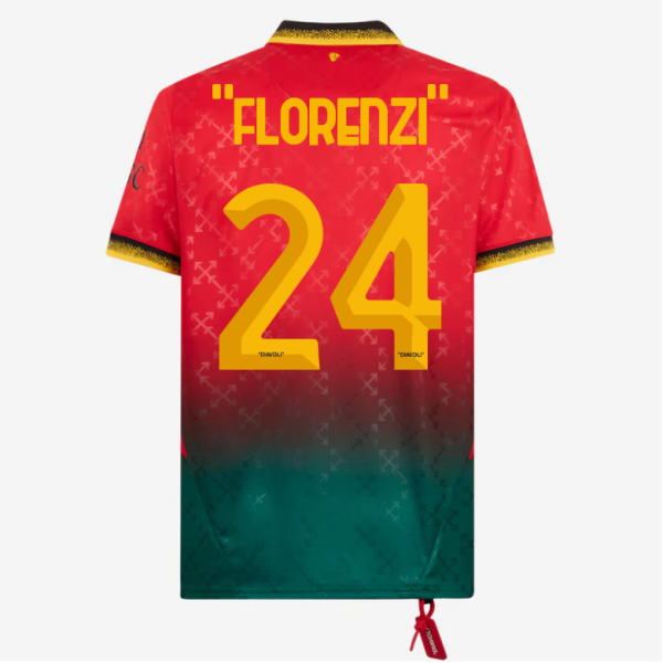 red jersey puma x ac milan x off-white 202425 – 24 alessandro florenzi Collection – Official AC Milan Kits Collection - Official AC Milan Kits
