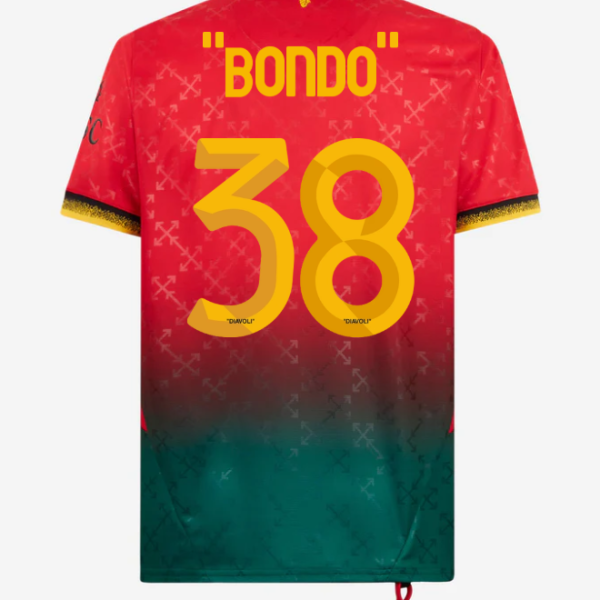 red jersey puma x ac milan x off-white 202425 – 38 warren bondo Collection – Official AC Milan Kits Collection - Official AC Milan Kits