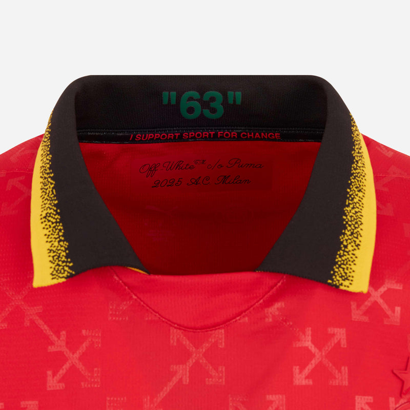 red jersey puma x ac milan x off-white 202425 with custom printing Collection – Official AC Milan Kits Collection - Official AC Milan Kits