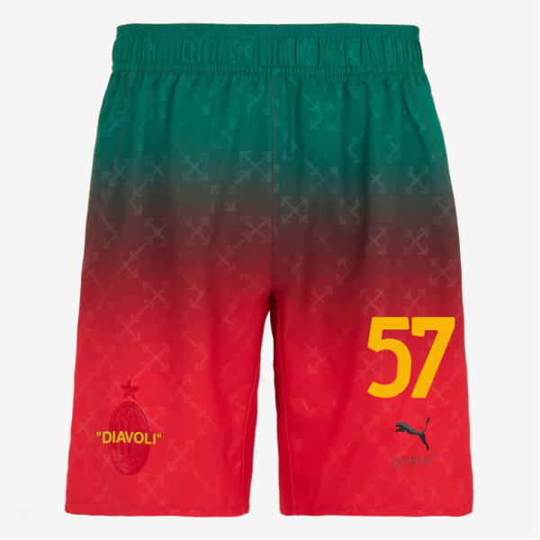 red shorts puma x ac milan x off-white 202425 – 57 marco sportiello Collection – Official AC Milan Kits Collection - Official AC Milan Kits