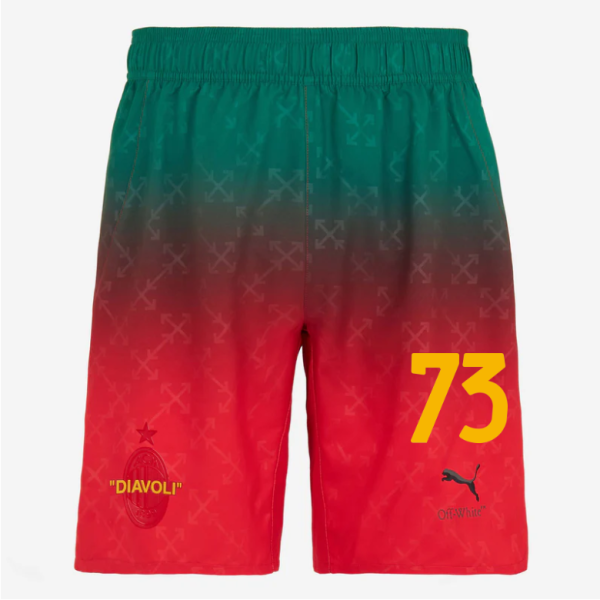 red shorts puma x ac milan x off-white 202425 – 73 francesco camarda Collection – Official AC Milan Kits Collection - Official AC Milan Kits