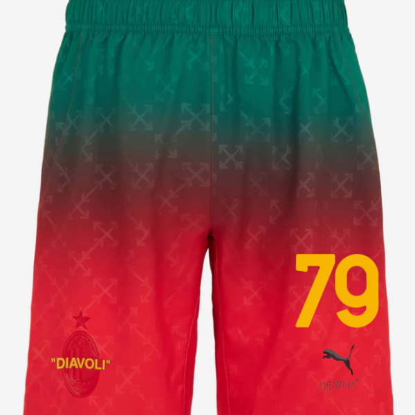 red shorts puma x ac milan x off-white 202425 – 79 joão félix Collection – Official AC Milan Kits Collection - Official AC Milan Kits