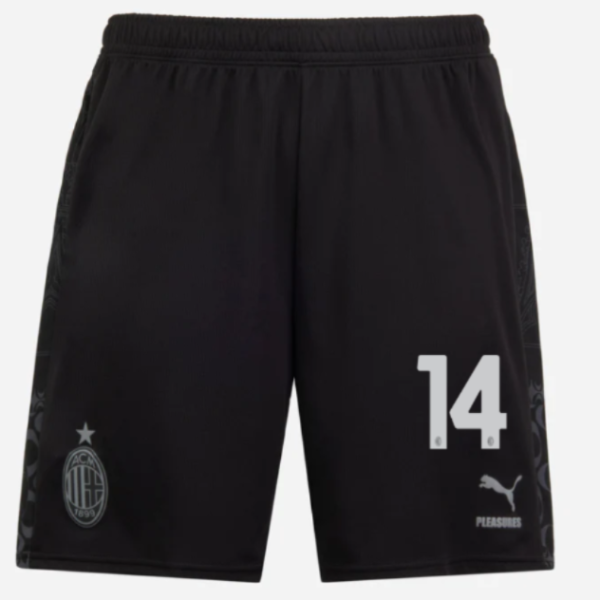 shorts ac milan x pleasures 202324 – dark version – 14 tijjani reijnders Collection – Official AC Milan Kits Collection - Official AC Milan Kits