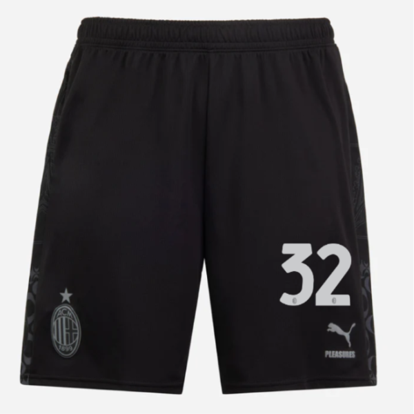 shorts ac milan x pleasures 202324 – dark version – 32 tommaso pobega Collection – Official AC Milan Kits Collection - Official AC Milan Kits