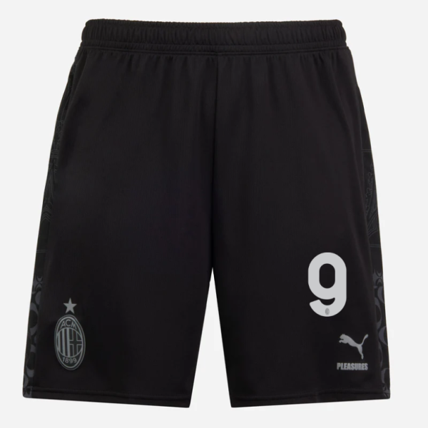 shorts ac milan x pleasures 202324 – dark version – 9 luka jović Collection – Official AC Milan Kits Collection - Official AC Milan Kits