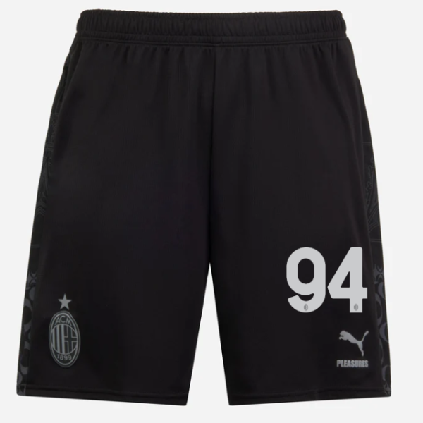 shorts ac milan x pleasures 202324 – dark version – 94 yacine adli Collection – Official AC Milan Kits Collection - Official AC Milan Kits