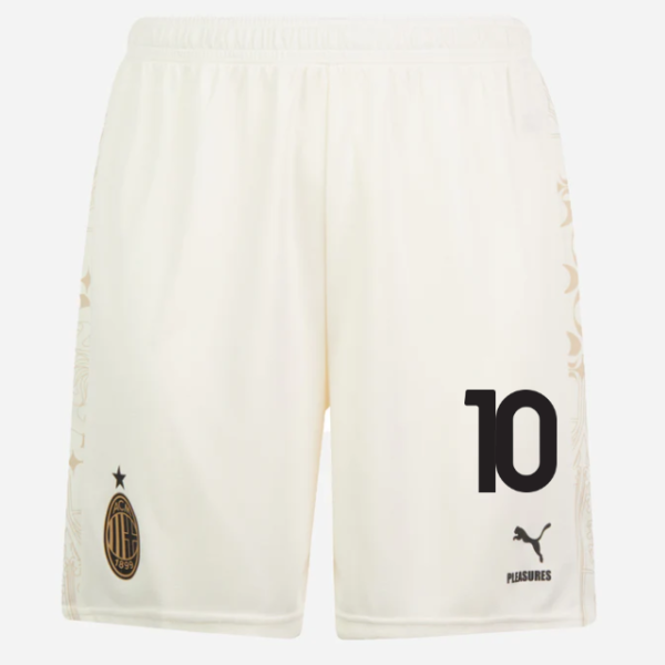 shorts ac milan x pleasures 202324 – light version – 10 rafael leão Collection – Official AC Milan Kits Collection - Official AC Milan Kits