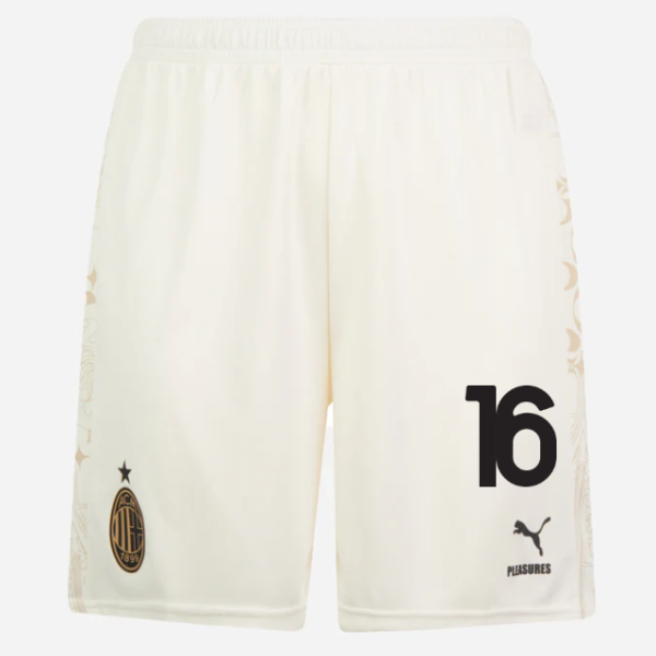 shorts ac milan x pleasures 202324 – light version white – 16 mike maignan Collection – Official AC Milan Kits Collection - Official AC Milan Kits