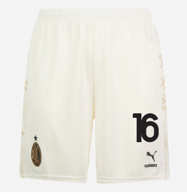shorts ac milan x pleasures 202324 – light version white – 16 mike maignan Collection – Official AC Milan Kits Collection - Official AC Milan Kits