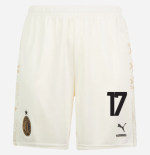 shorts ac milan x pleasures 202324 – light version white – 17 noah okafor Collection – Official AC Milan Kits Collection - Official AC Milan Kits