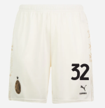 shorts ac milan x pleasures 202324 – light version white – 32 tommaso pobega Collection – Official AC Milan Kits Collection - Official AC Milan Kits