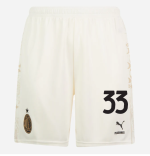 shorts ac milan x pleasures 202324 – light version white – 33 davide bartesaghi Collection – Official AC Milan Kits Collection - Official AC Milan Kits