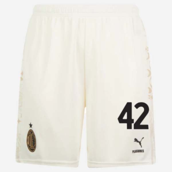 shorts ac milan x pleasures 202324 – light version white – 42 filippo terracciano Collection – Official AC Milan Kits Collection - Official AC Milan Kits