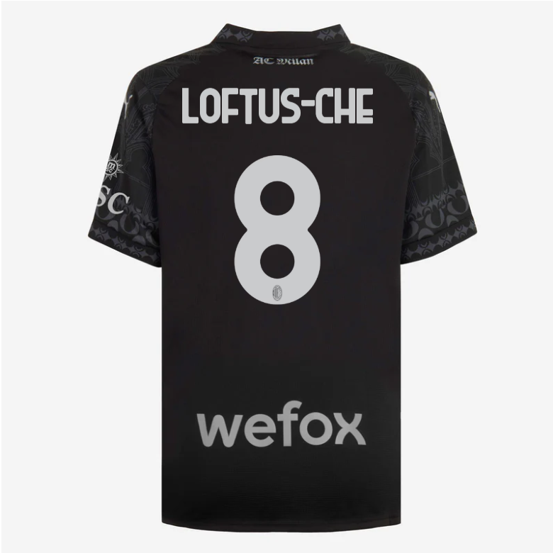 woman jersey ac milan x pleasures 202324 – 8 ruben loftus-cheek Collection – Official AC Milan Kits Collection - Official AC Milan Kits